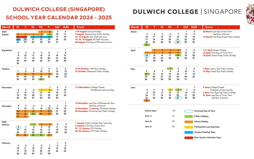Academic Calendar 2024 2025 Dulwich College Singapore Term Dates