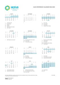 Academic Calendar 2024 2025 Nexus International School Singapore